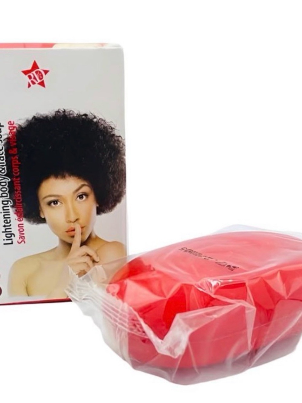 Brightening Red Body Soap Bar - Lightening Exfoliant & Scrub